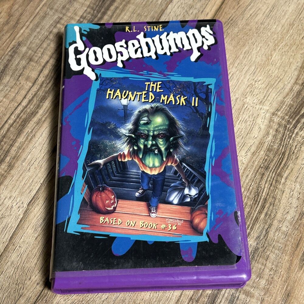 Goosebumps The Haunted Mask 2 VHS 1997 Purple Clam Shell Vintage
